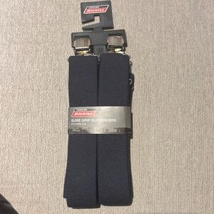 Dickies Navy Elastic Sure Grip Suspenders